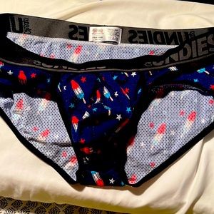 CheapUndies Fireworks Sport Mesh Brief-RARE- XL